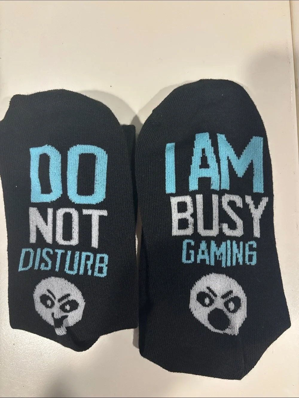 Men's Black 'Do Not Disturb / I Am Busy Gaming' Low-Cut Socks